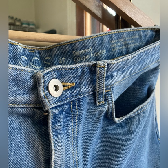 COS high waist tapered leg jeans 27 - Picture 2 of 4